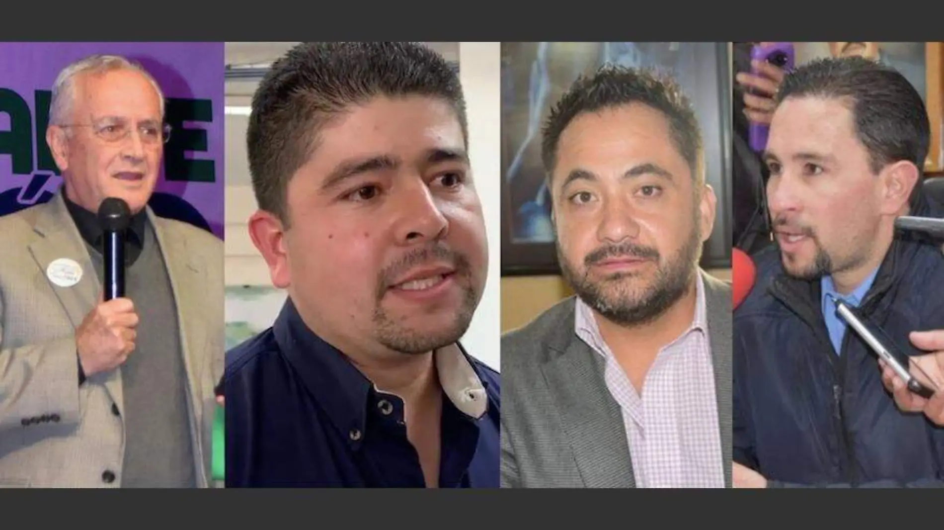 Beto Pérez Mendoza, Saúl Mireles, Luis Chapa y José Alfredo Pacheco